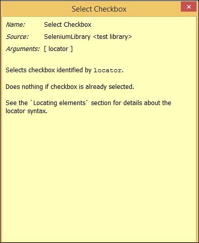 Name of Checkbox
