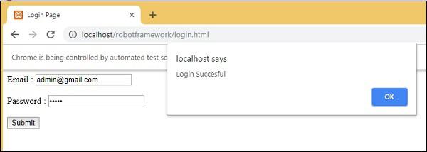 Run Dictionary Variable
