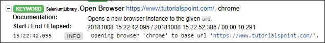 test cases log