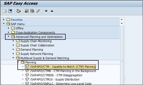 Advanced Planning and Optimization