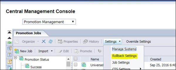Rollback Process