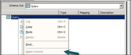 Change Output Schema