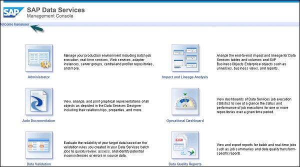 Services Management Console