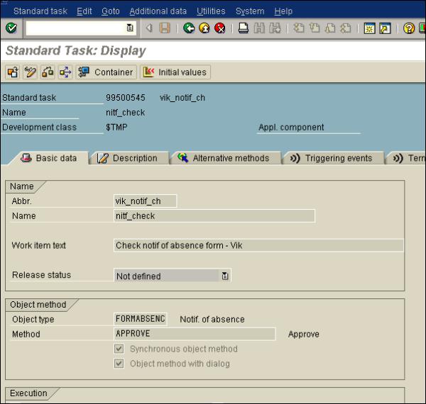 Absence in Inbox