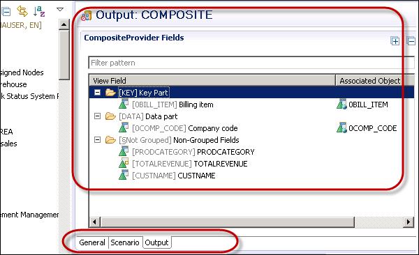 Output Tab