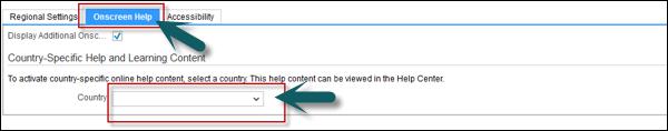 Onscreen Help