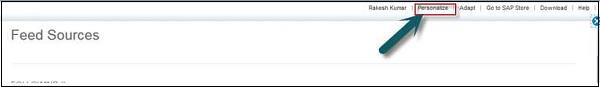 Personalize Tab