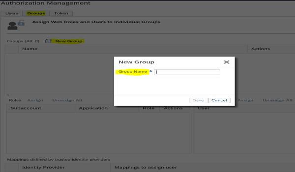 Create New Group