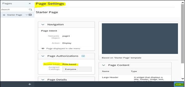 Page Settings