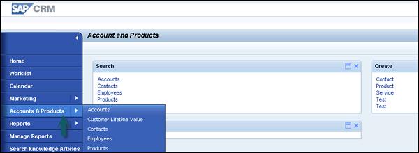 Accounts and Products