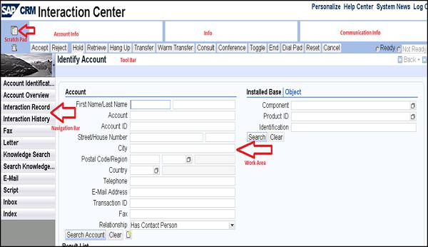 CRM Interaction Center