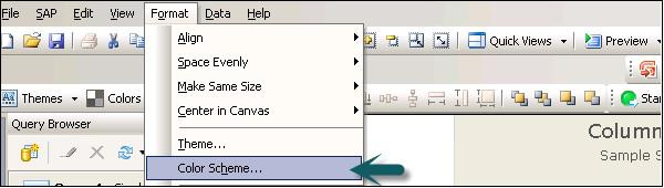 Format Color Schemes