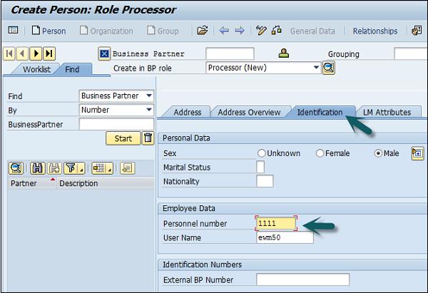 Enter Personal Data