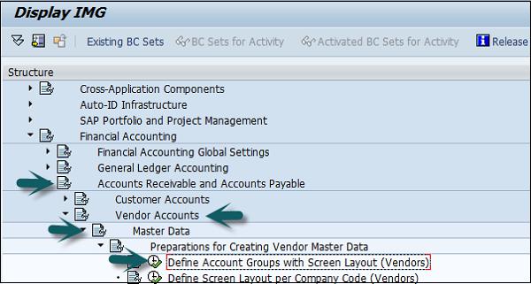 Account Groups screen layout