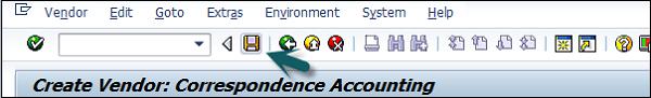 Create Vendor Correspondence