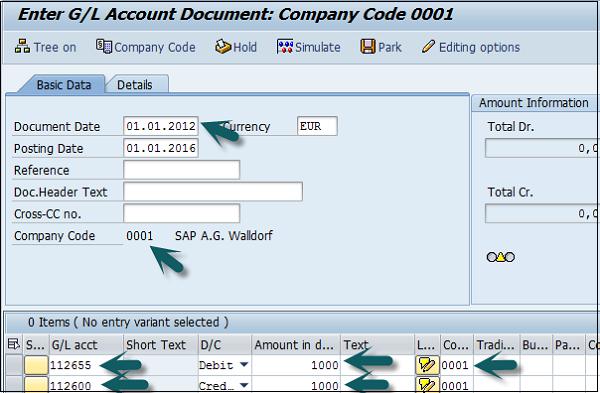 Post to a Cost Center