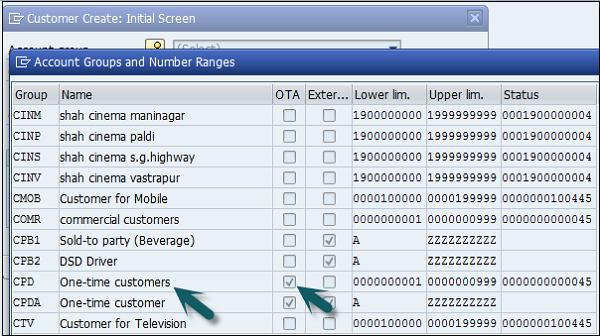 Select Account Group