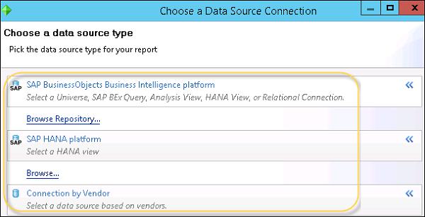 Crystal Reports to HANA