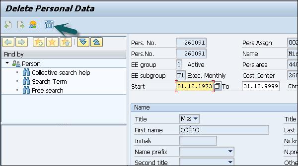 Data Deleted