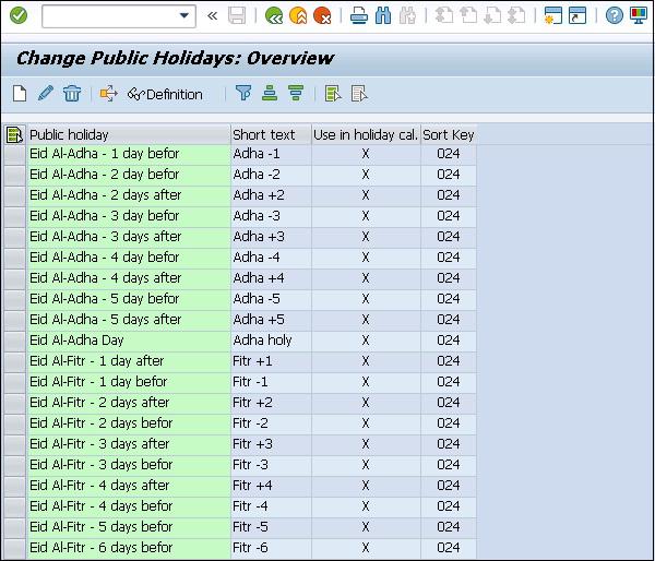 Public Holidays Overview