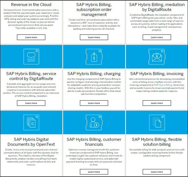 Products for Billing