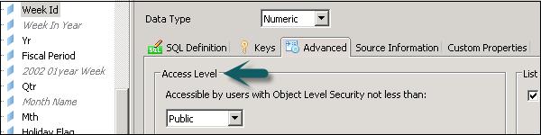 Change Access for Object