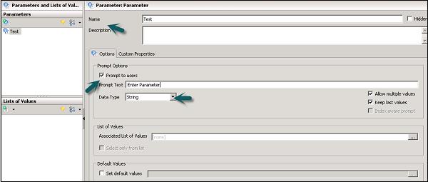 Parameter Properties