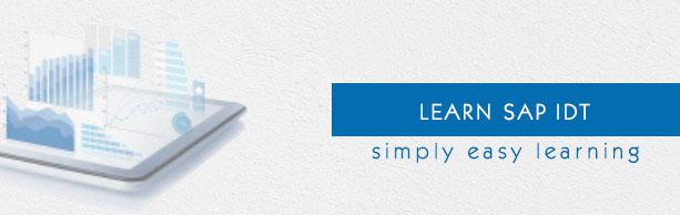 SAP IDT Tutorial