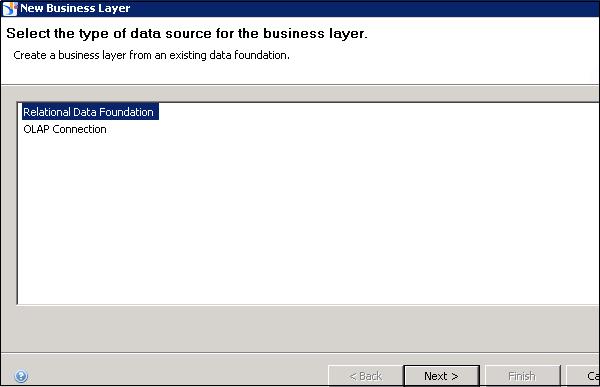 Type of Data Foundation OLAP