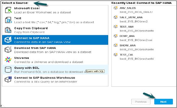 Select Data Source
