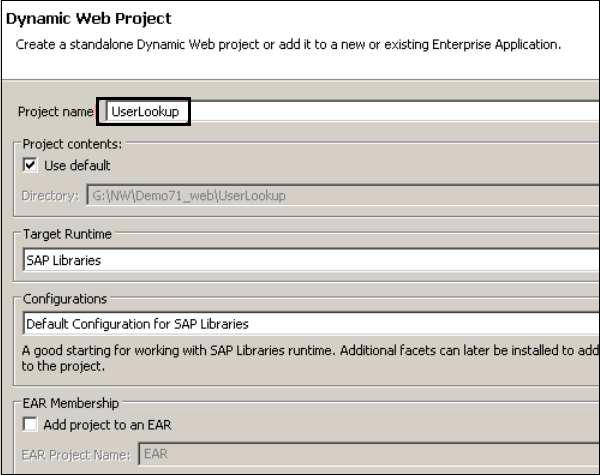 Dynamic Web Project