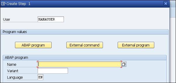 SAP Create Step1