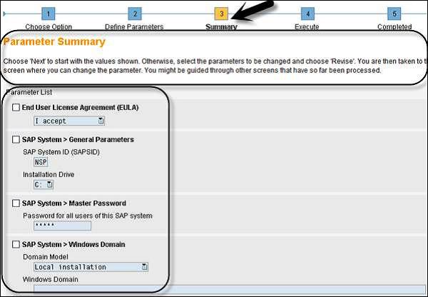 Summary SAP