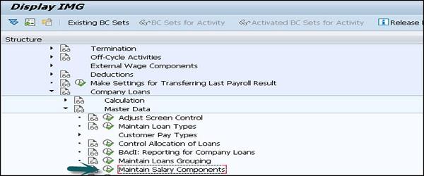 Maintain Salary Components