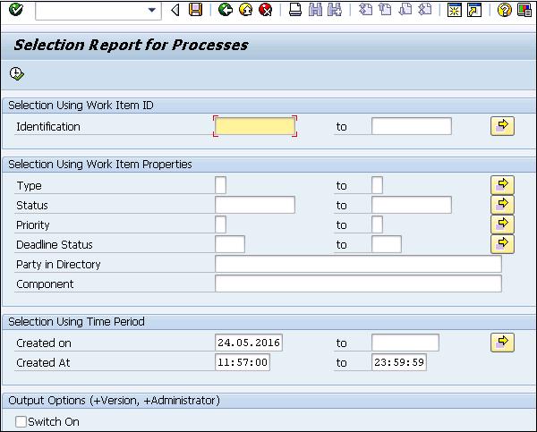 Select Report Processes