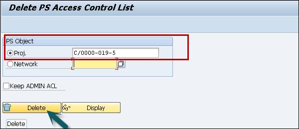 Delete Access Control Lists