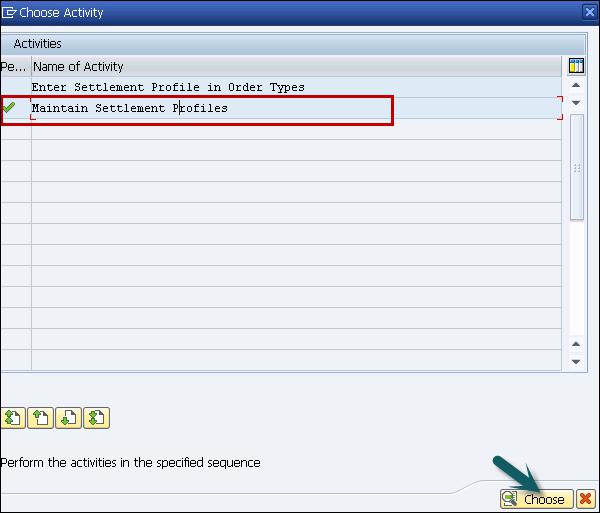 Maintain Settlement Profiles