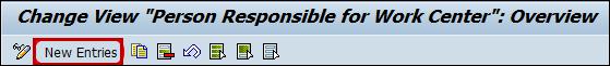 Person Responsible for Work Center