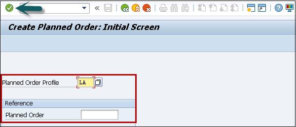 Planned Order System