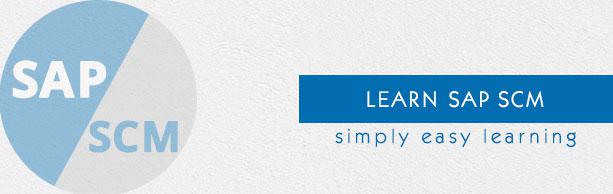 SAP SCM Tutorial