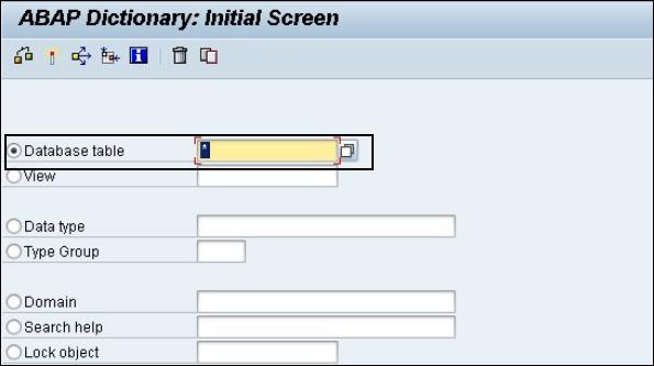 ABAP Dictionary