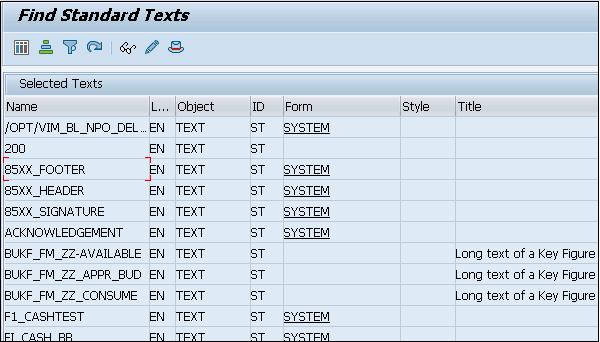 Find standard