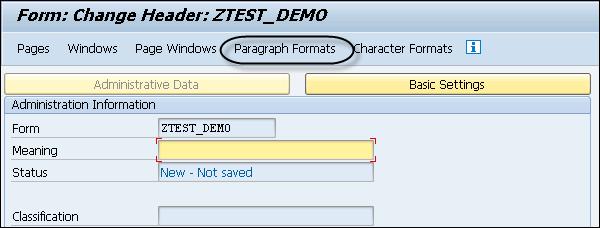 Paragraph Formats