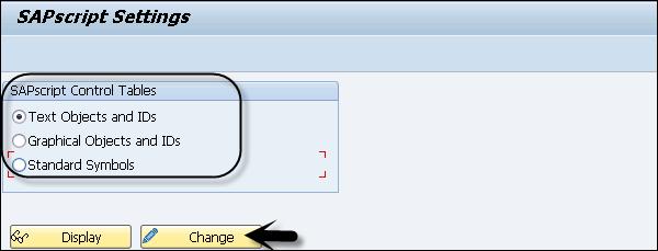 SAPscript Settings