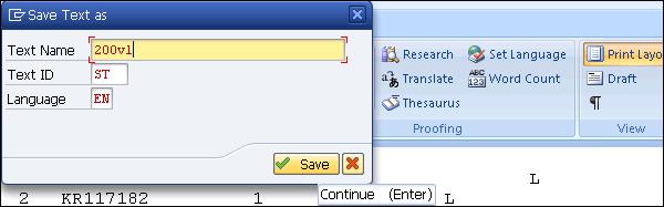 Save Text as