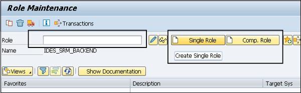 Create Single Role