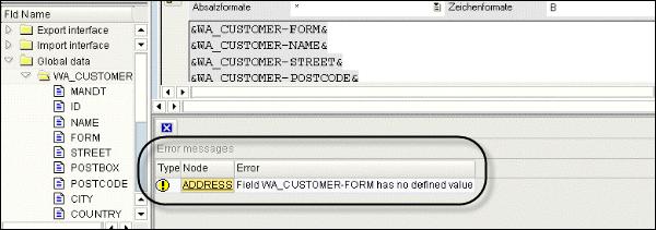 Error List