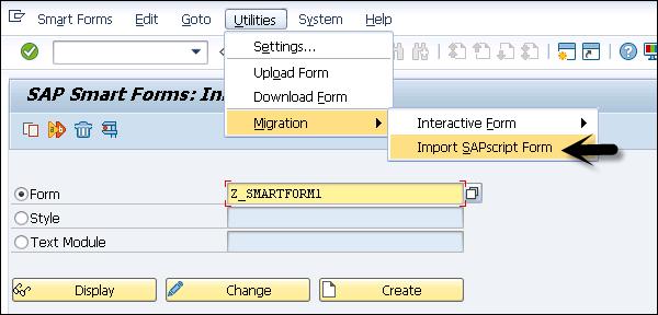Import SAPscript