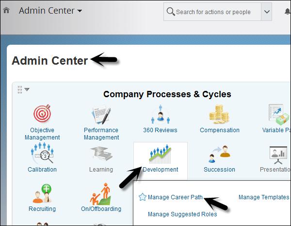 Admin Center Development
