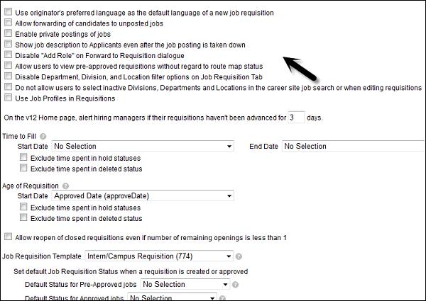 Job-requisition Jection